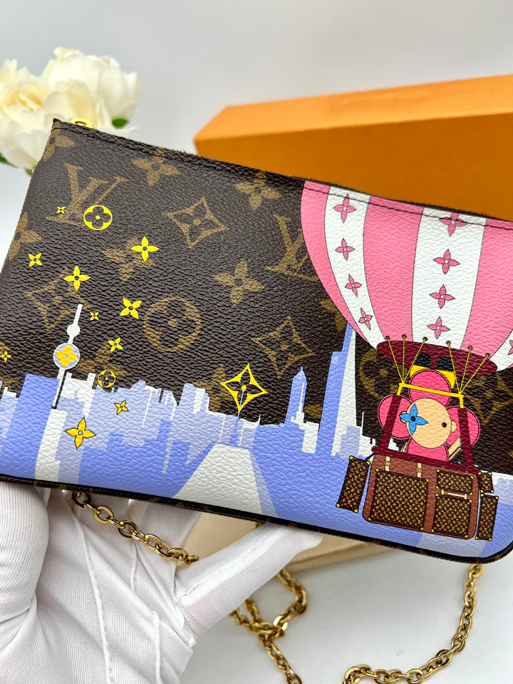 LOUIS VUITTON DOUBLE ZIP POCHETTE ( VIVIEN HOT AIR BALLOON )