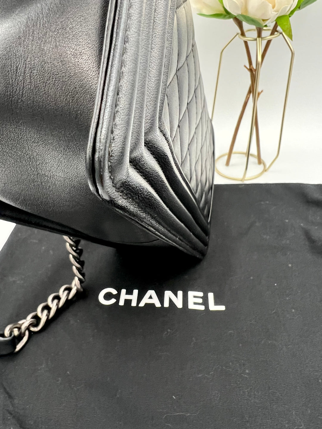 CHANEL LAMBSKIN OLD MEDIUM BOY