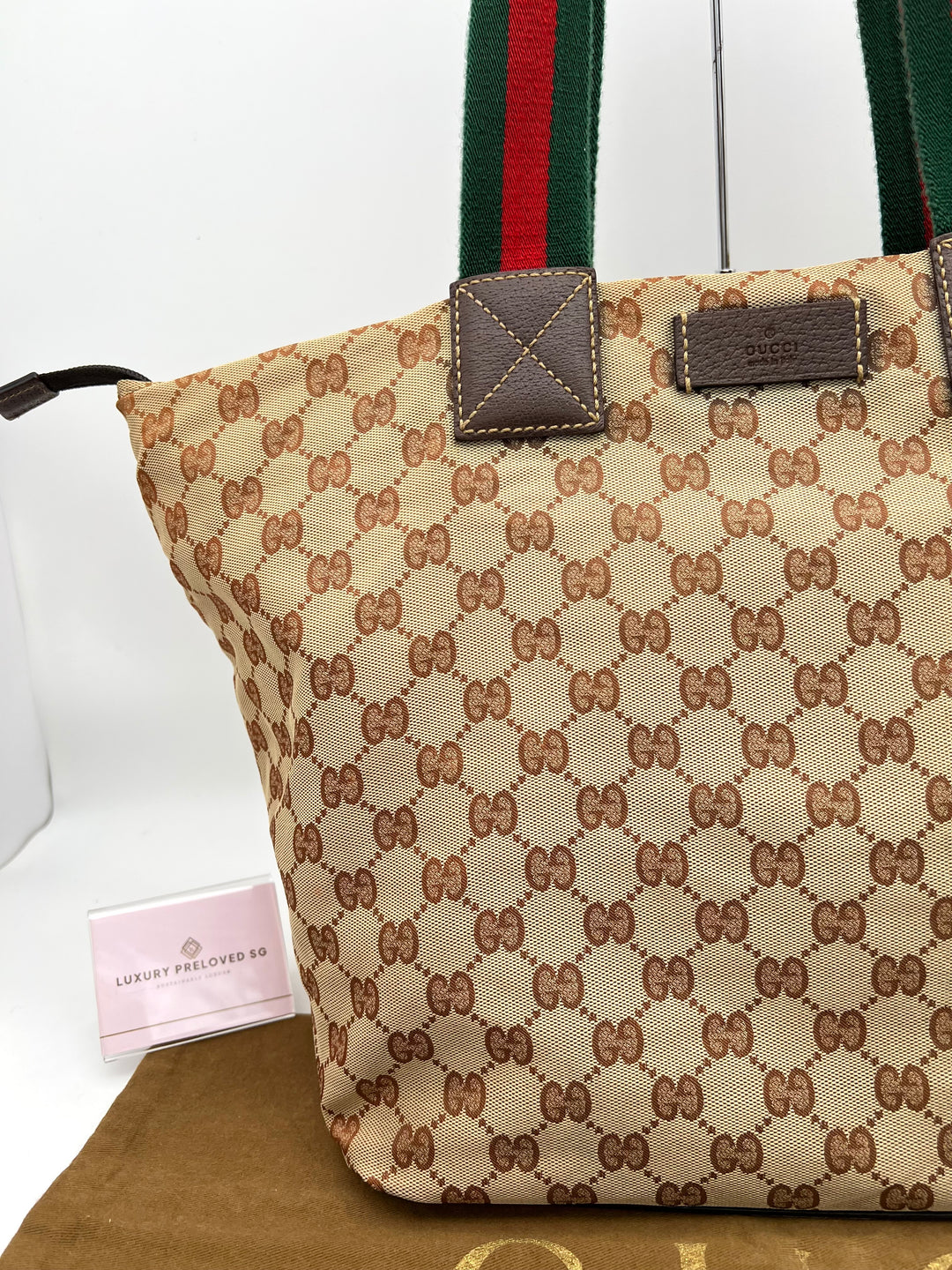 GUCCI OPHIDIA CANVAS TOTE BAG