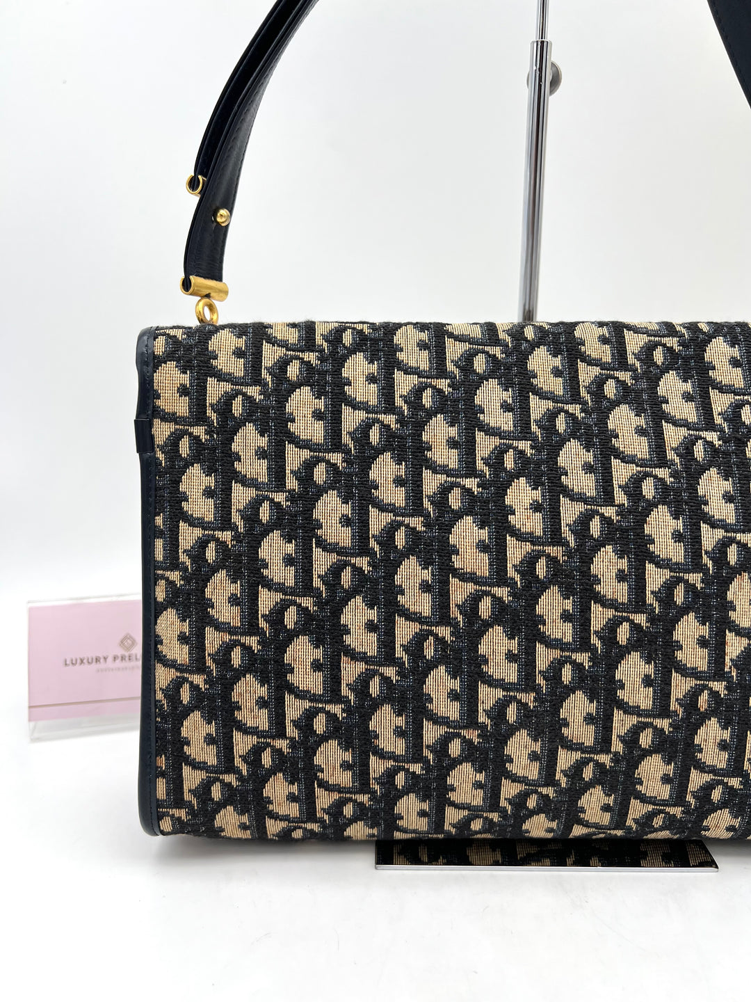 CHRISTIAN DIOR TROTTER CANVAS SHOULDER BAG