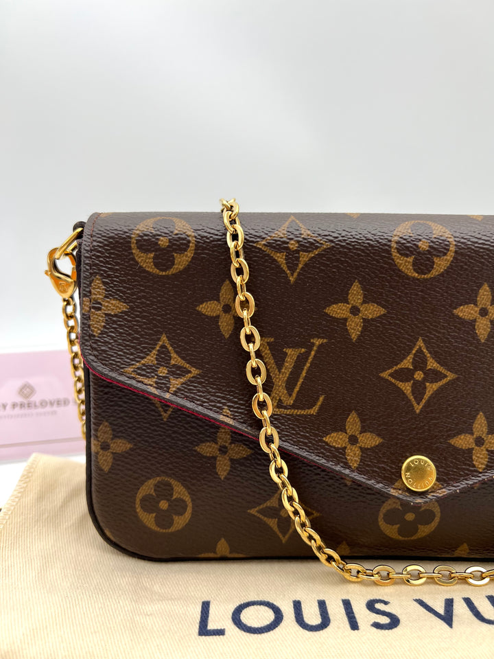 LOUIS VUITTON FELICIE MONOGRAM( RFID )