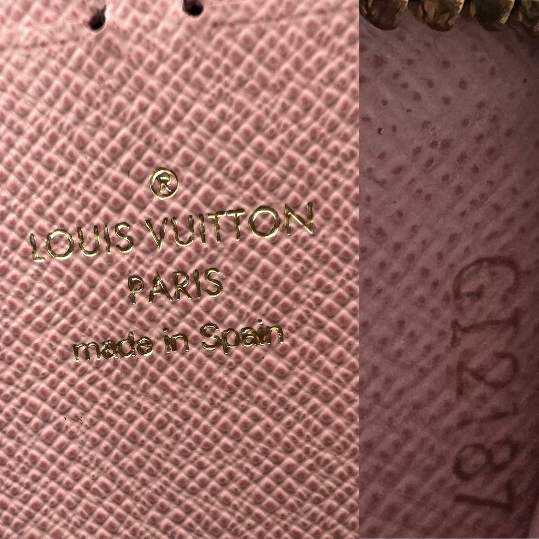 LOUIS VUITTON DAMIER CLEMENCE LONG ZIP WALLET