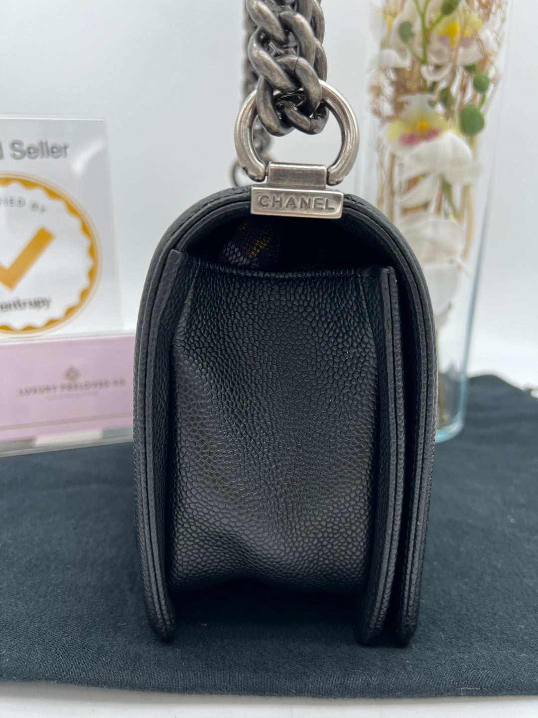 CHANEL CAVIAR OLD MEDIUM BOY