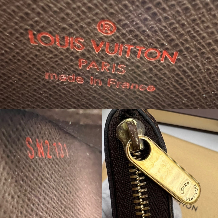 LOUIS VUITTON DAMIER EBENE ZIPPY SHORT WALLET