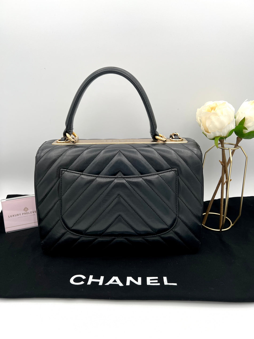 CHANEL TRENDY CHEVRON LAMBSKIN NO.25