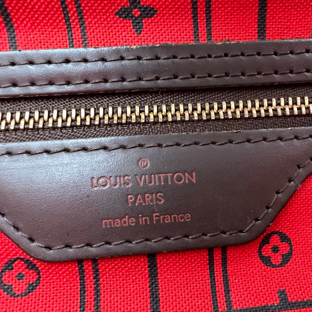 LOUIS VUITTON NEVERFULL MM DAMIER EBENE