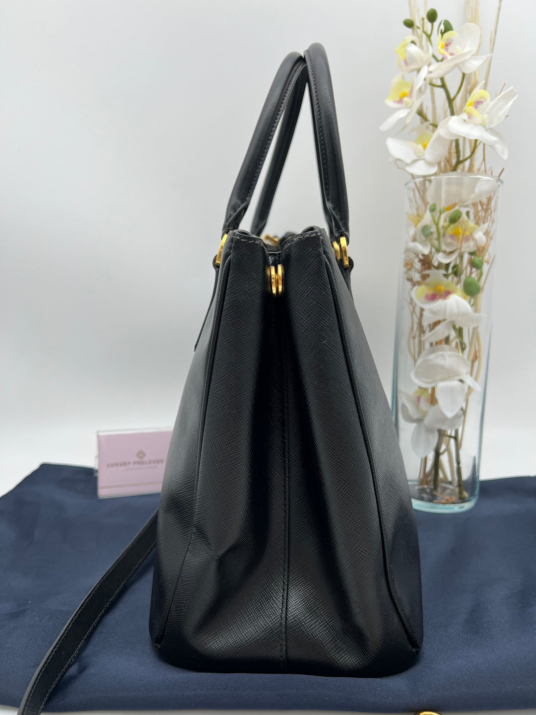 PRADA SAFFIANO DOUBLE ZIP