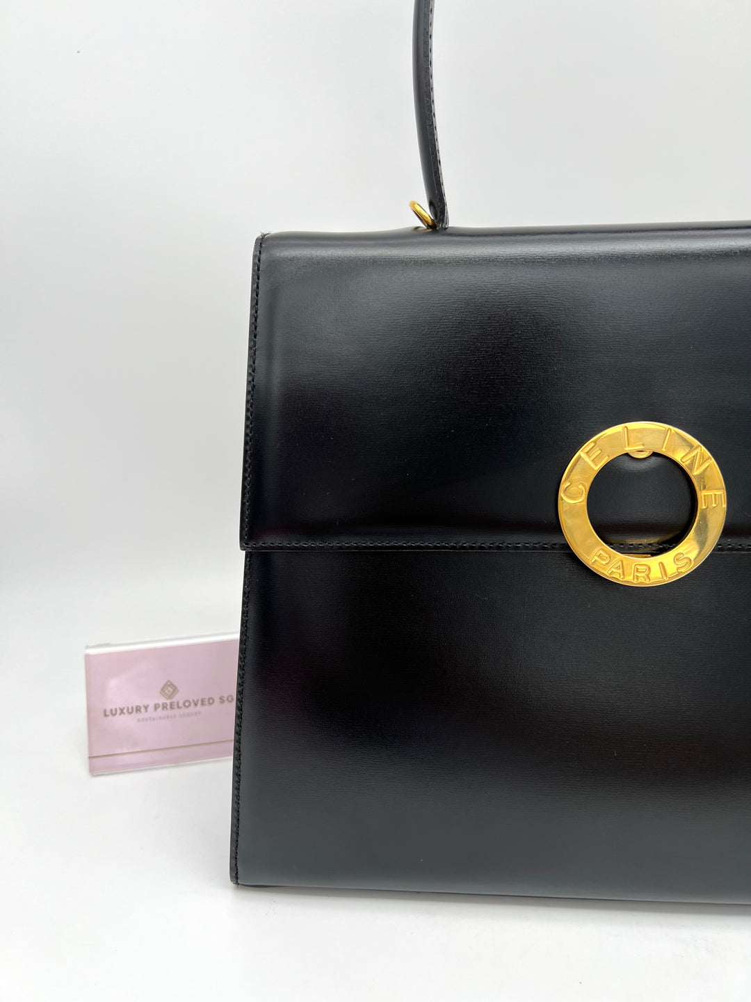 CELINE VINTAGE CALF LEATHER 2 WAY BAG