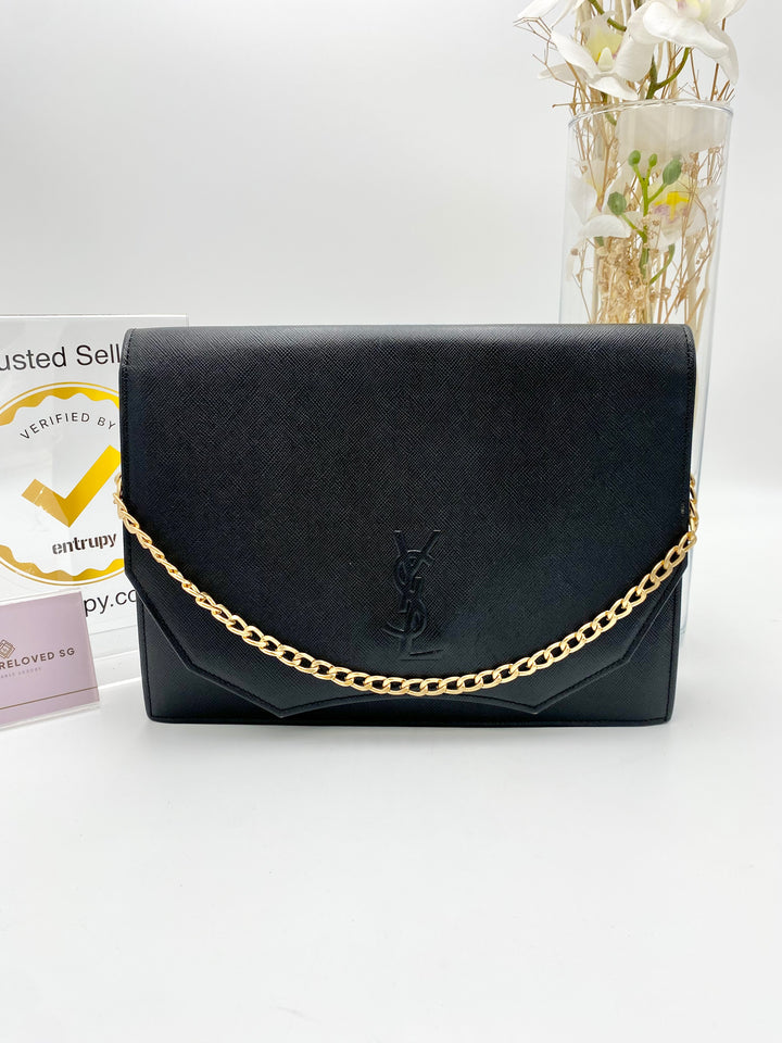 YVES SAINT LAURENT YSL VINTAGE CLUTCH