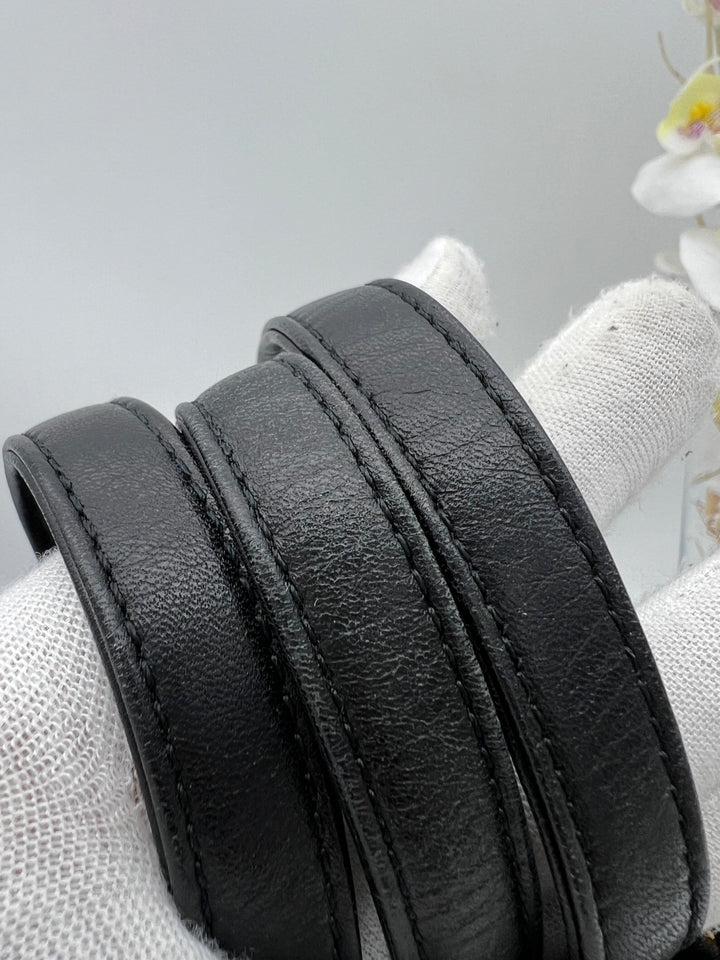 YVES SAINT QUILTED BUCKET SHOULDER BAG