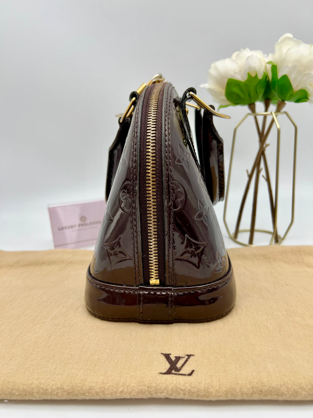 LOUIS VUITTON ALMA BB VERNIS