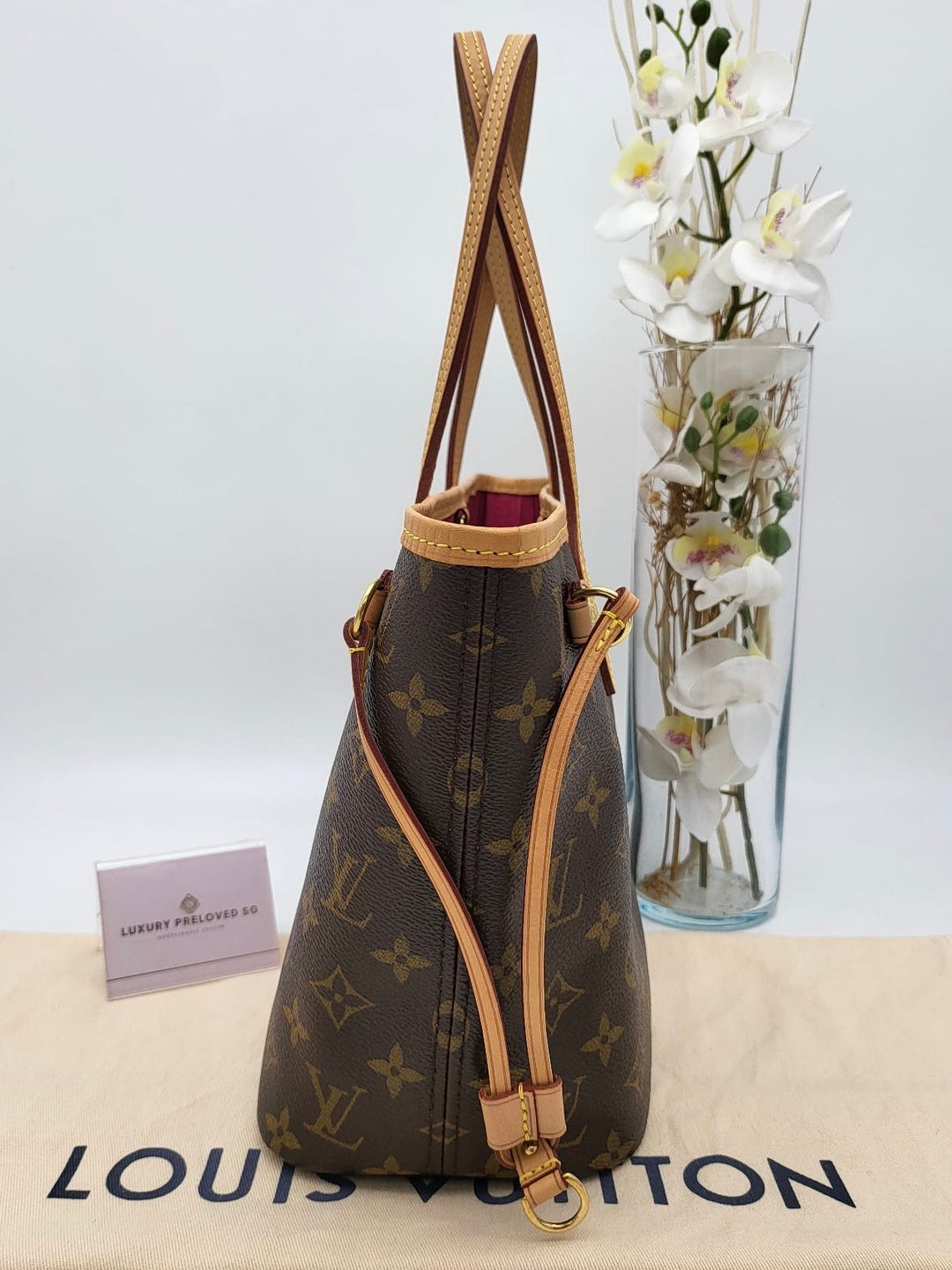 LOUIS VUITTON NEVERFULL PM MONOGRAM W/POUCH