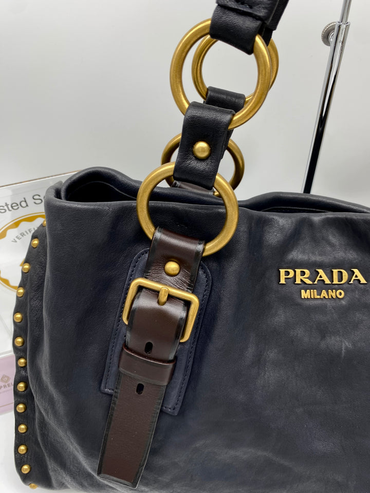 PRADA NAPPA AVIATOR TOTE LEATHER