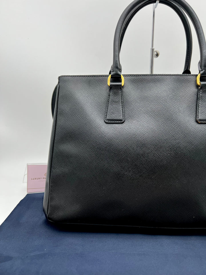 PRADA SAFFIANO DOUBLE ZIP
