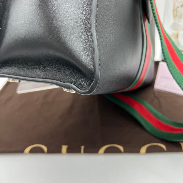 GUCCI CALFSKIN WEB STRIPE DIONYSUS