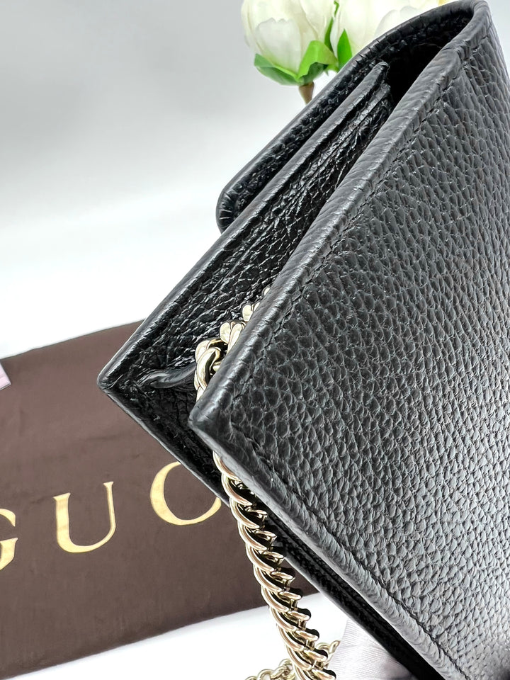 GUCCI CALFSKIN INTERLOCKING WOC