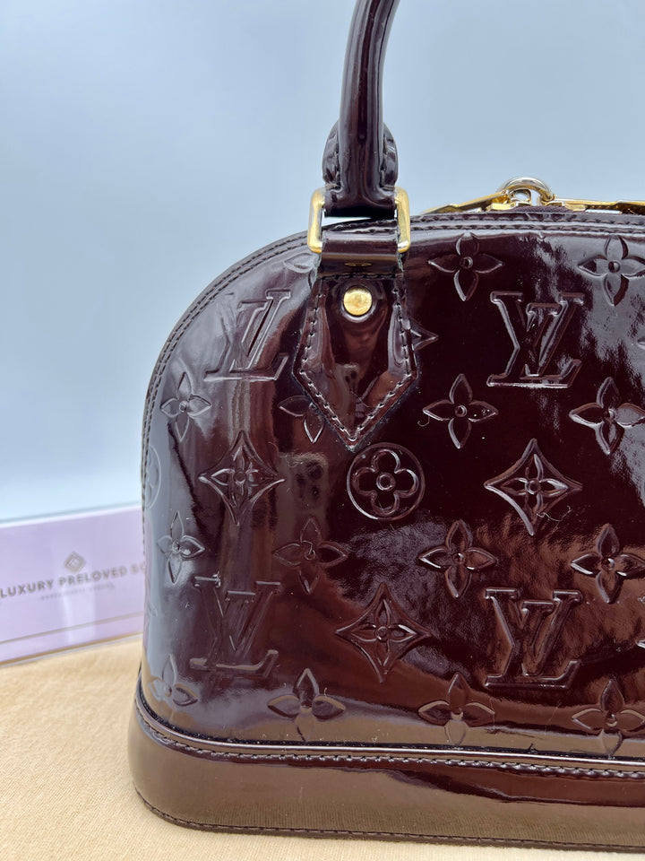 LOUIS VUITTON ALMA BB VERNIS