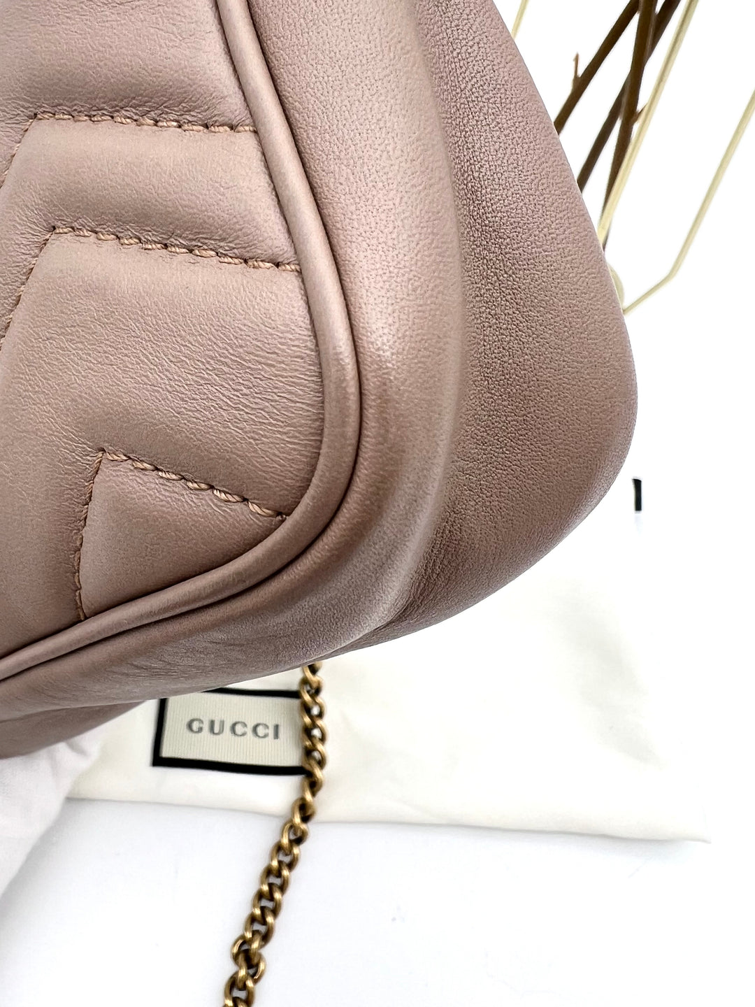 GUCCI GG MARMONT SUPER MINI METALASSE