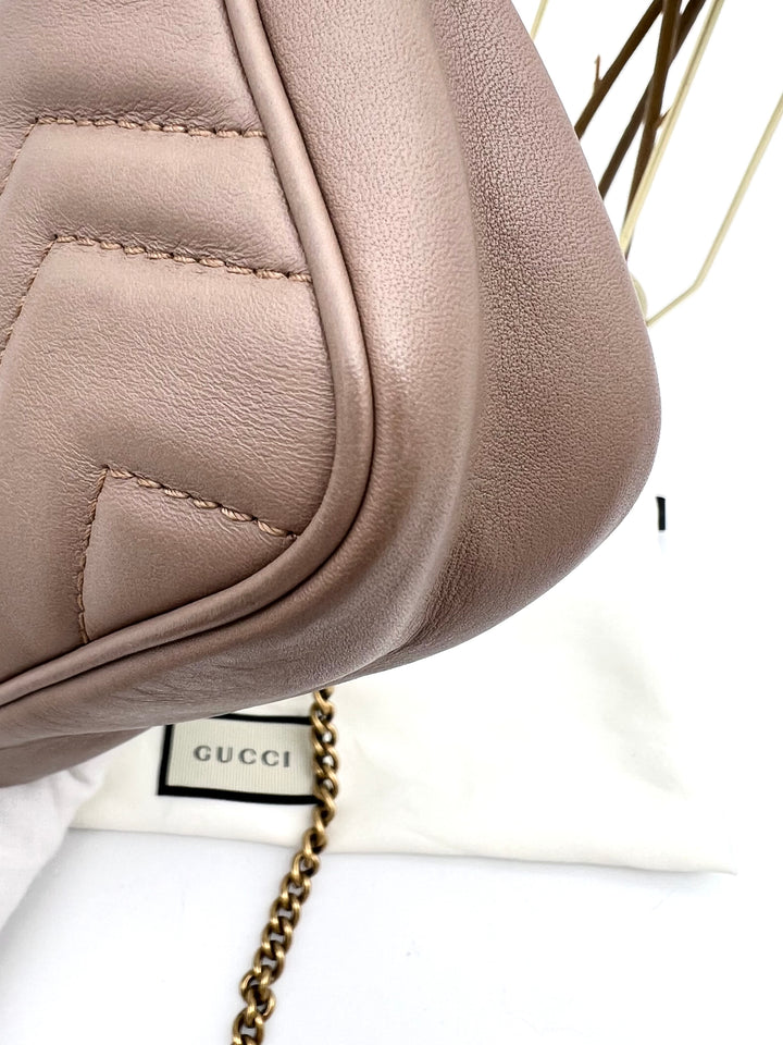 GUCCI GG MARMONT SUPER MINI METALASSE