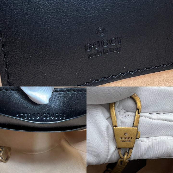 GUCCI MARMONT QUILTED GHW BUCKET BAG