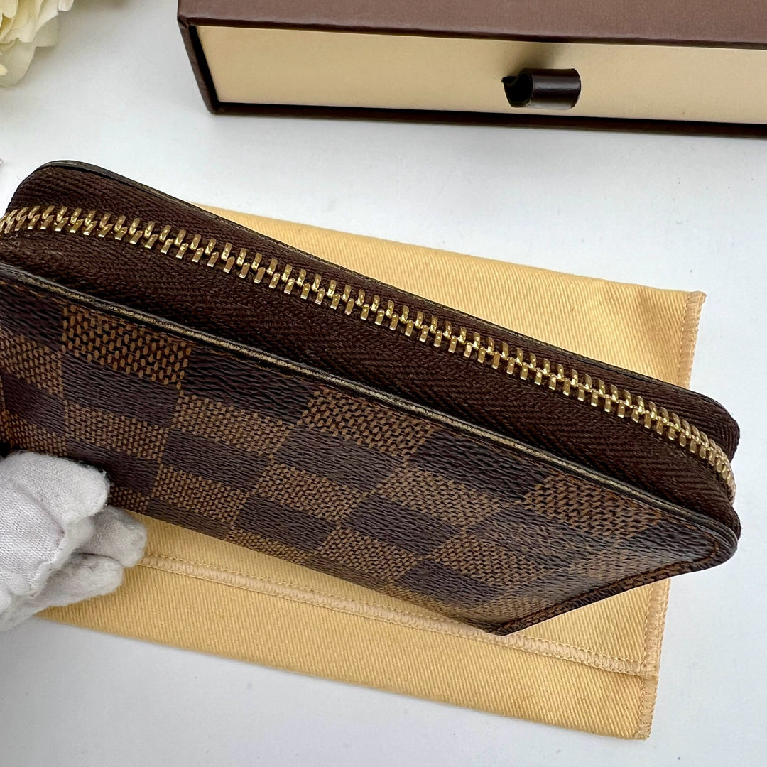 LOUIS VUITTON DAMIER EBENE ZIPPY SHORT WALLET