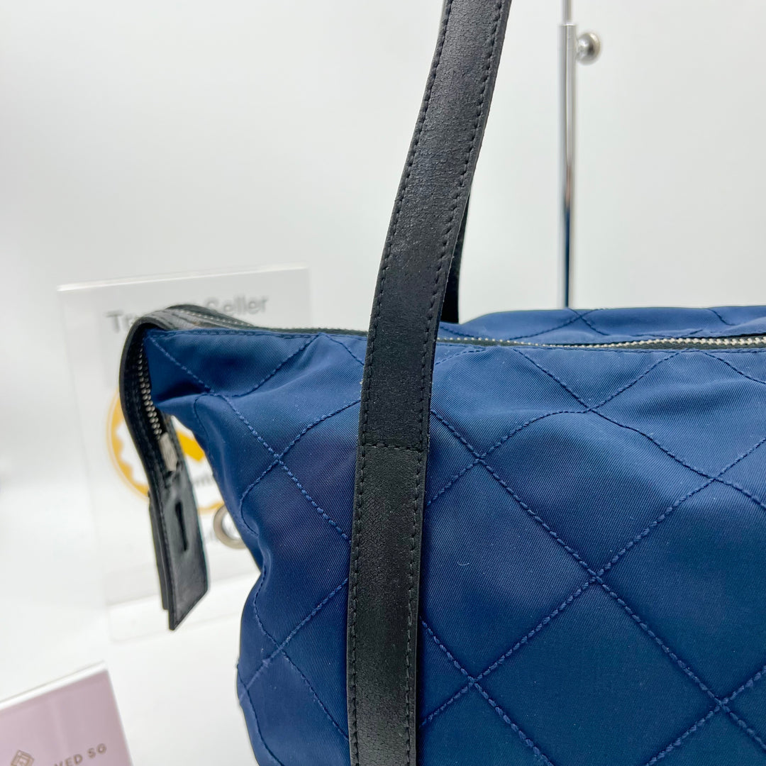 PRADA QUILTED NYLON SHOULDER BAG