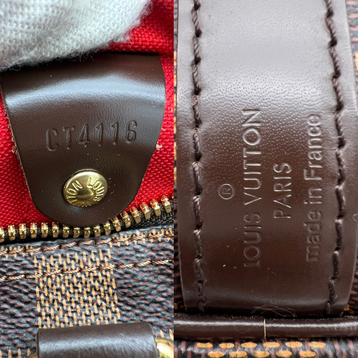 LOUIS VUITTON BANDOULIERE 25 DAMIER EBENE