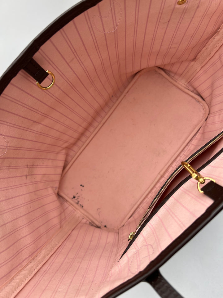 LOUIS VUITTON NEVERFULL MM DAMIER W/ POUCH (RFID)