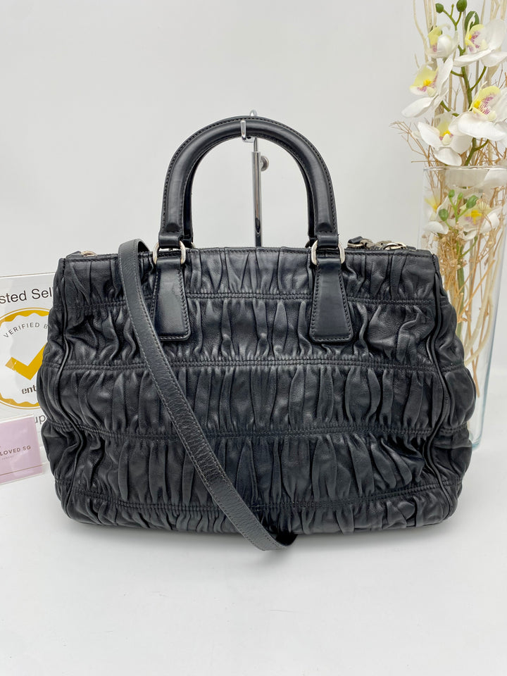 PRADA GUAFRE LEATHER 2 WAY BAG