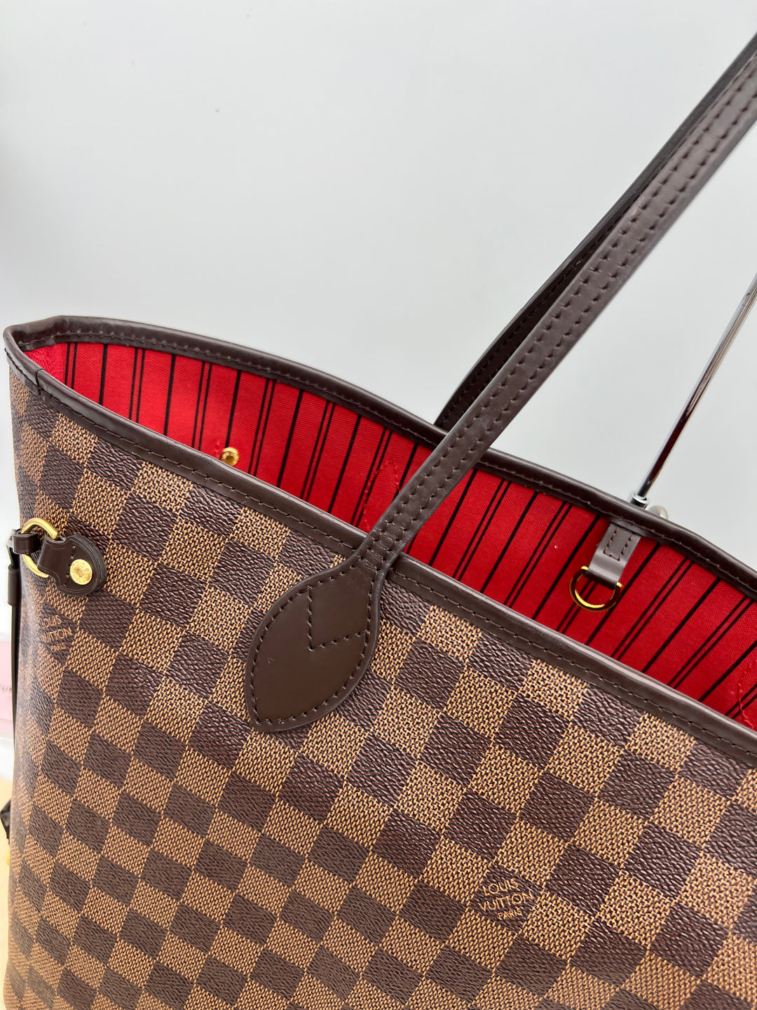 LOUIS VUITTON NEVERFULL MM DAMIER W/ POUCH (RFID)