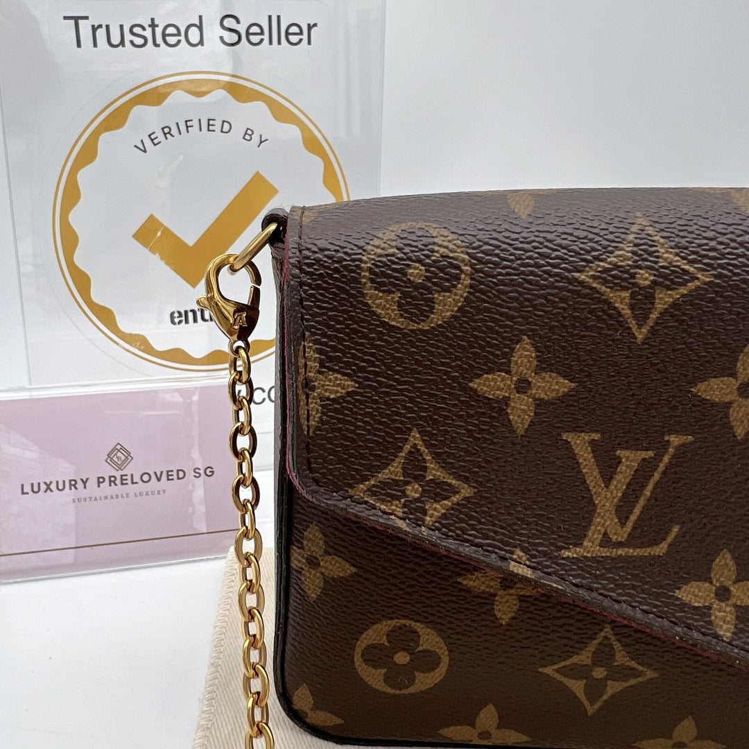 LOUIS VUITTON FELICIE MONOGRAM( RFID )