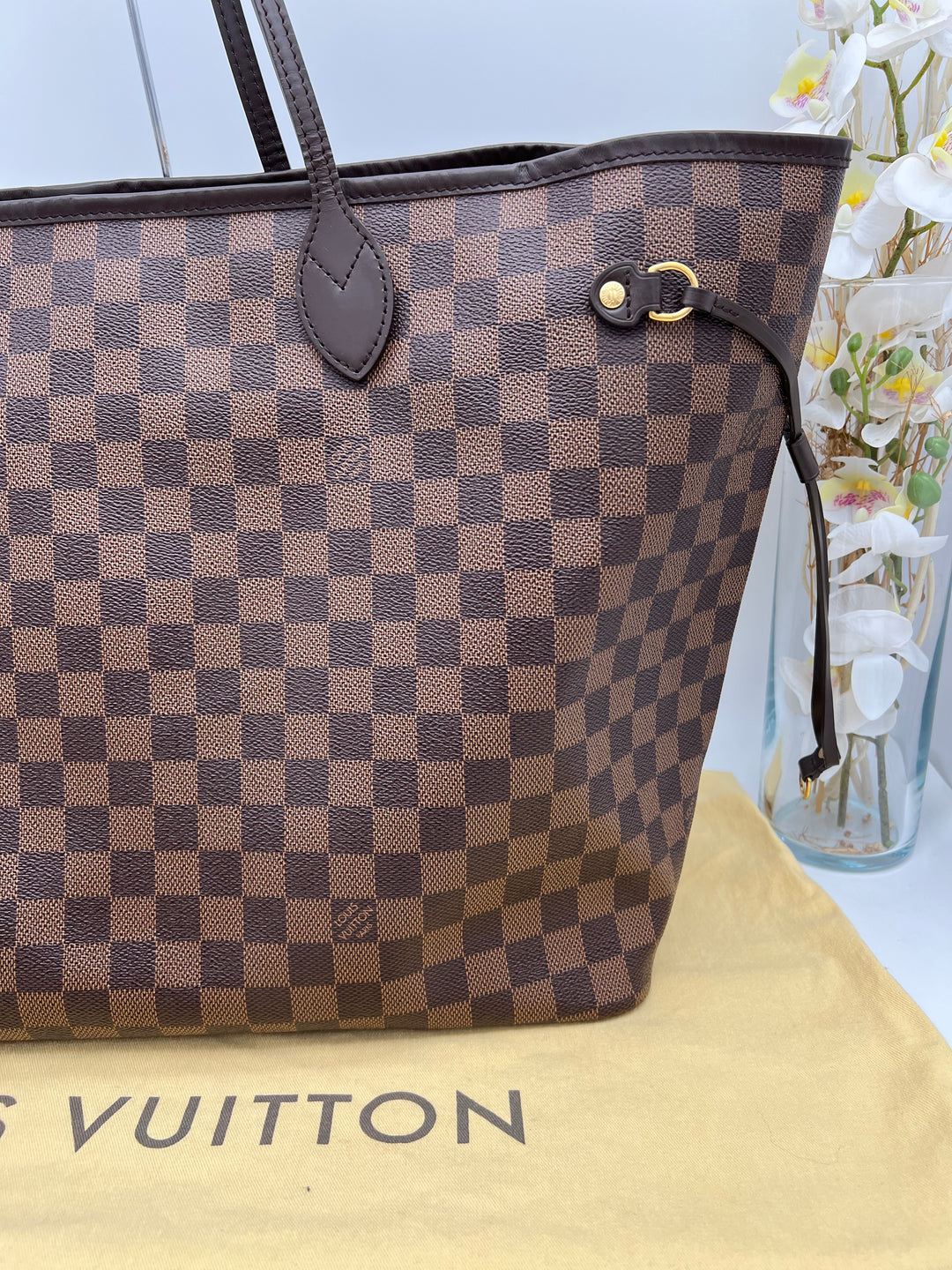 LOUIS VUITTON NEVERFULL GM DAMIER W/ POUCH
