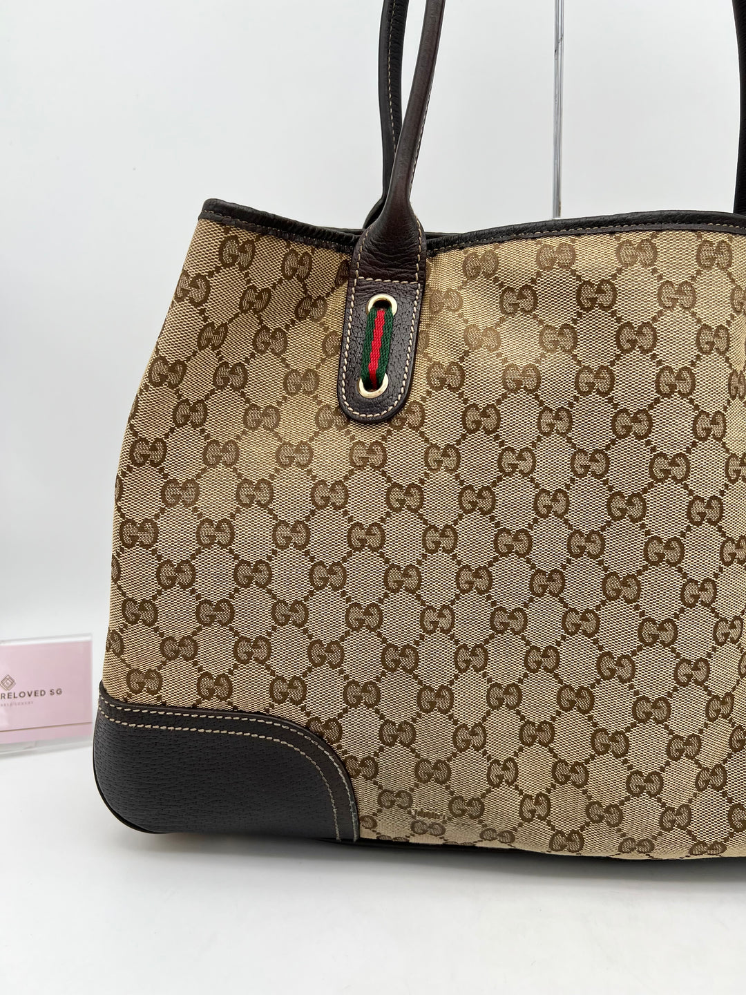 GUCCI GG MONOGRAM PRINCY TOTE BAG CANVAS