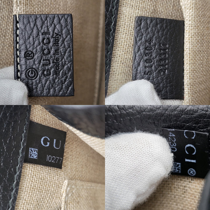 GUCCI CALFSKIN G INTERLOCKING SMALL