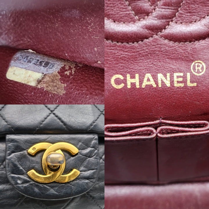 CHANEL LAMBSKIN DOUBLE FLAP