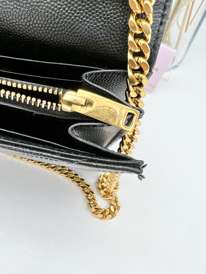 YVES SAINT LAURENT WALLET ON CHAIN