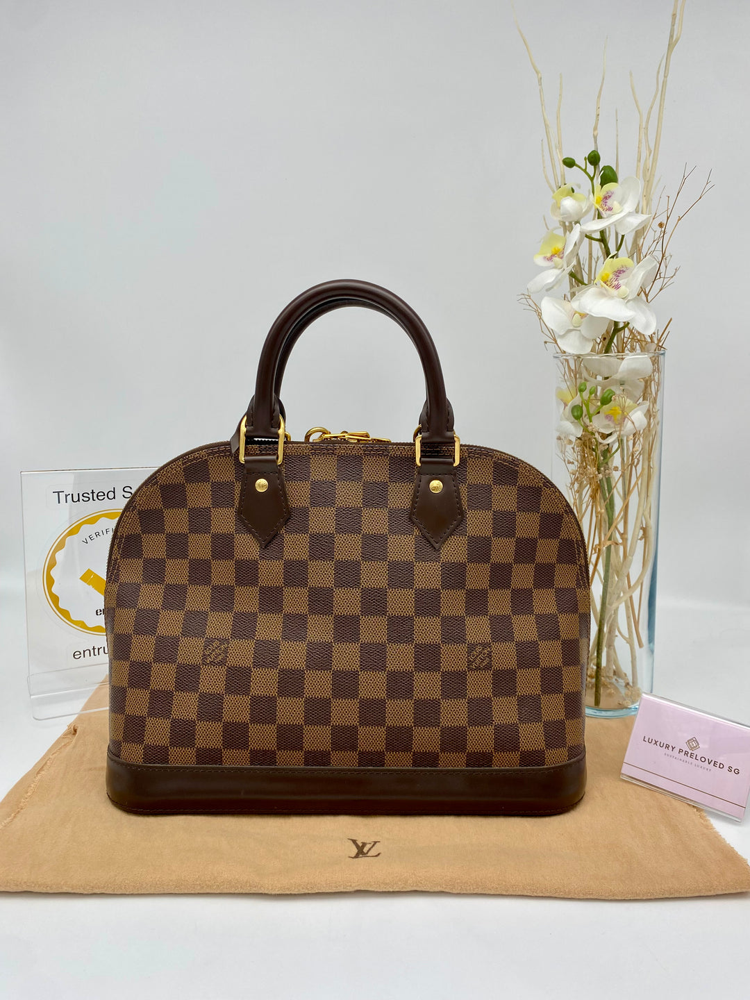 LOUIS VUITTON ALMA PM DAMIER EBENE