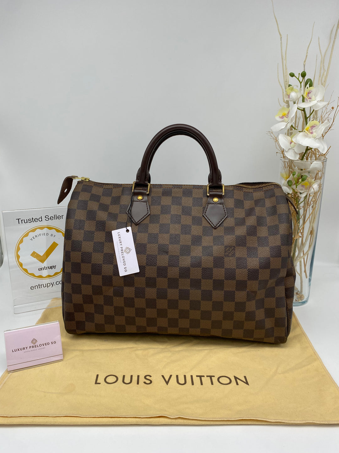 LOUIS VUITTON SPEEDY 35 DAMIER EBENE