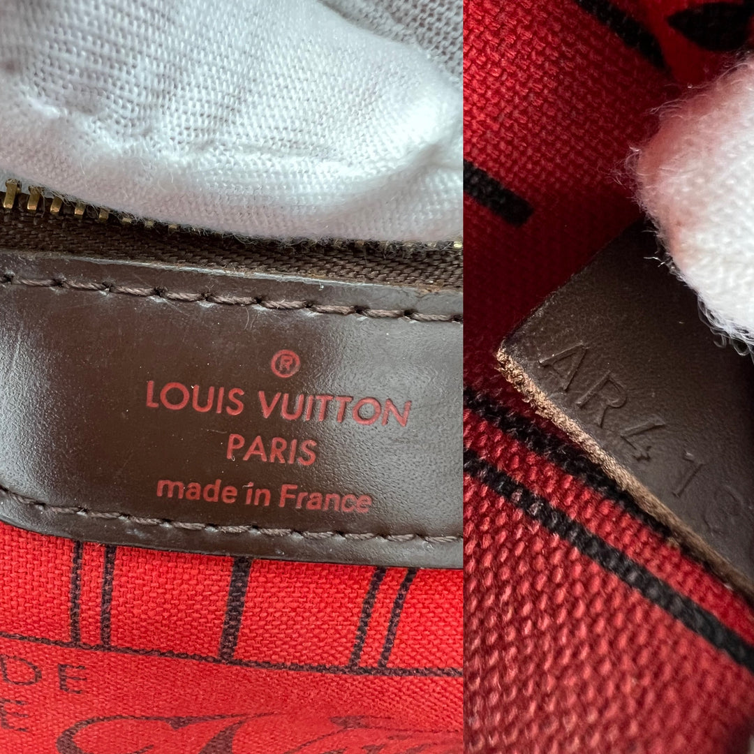 LOUIS VUITTON NEVERFULL MM DAMIER EBENE