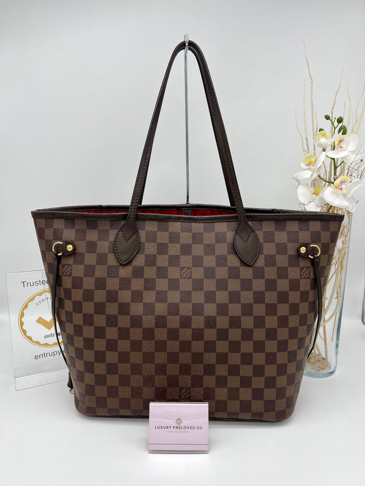 LOUIS VUITTON NEVERFULL MM DAMIER EBENE