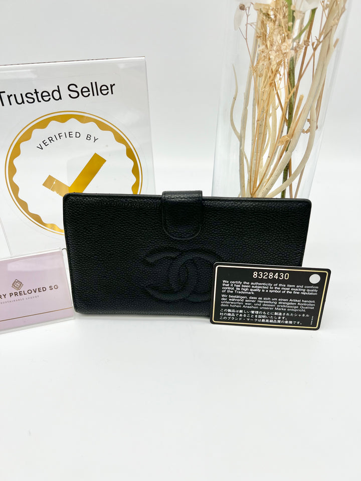 CHANEL CAVIAR TIMELESS WALLET