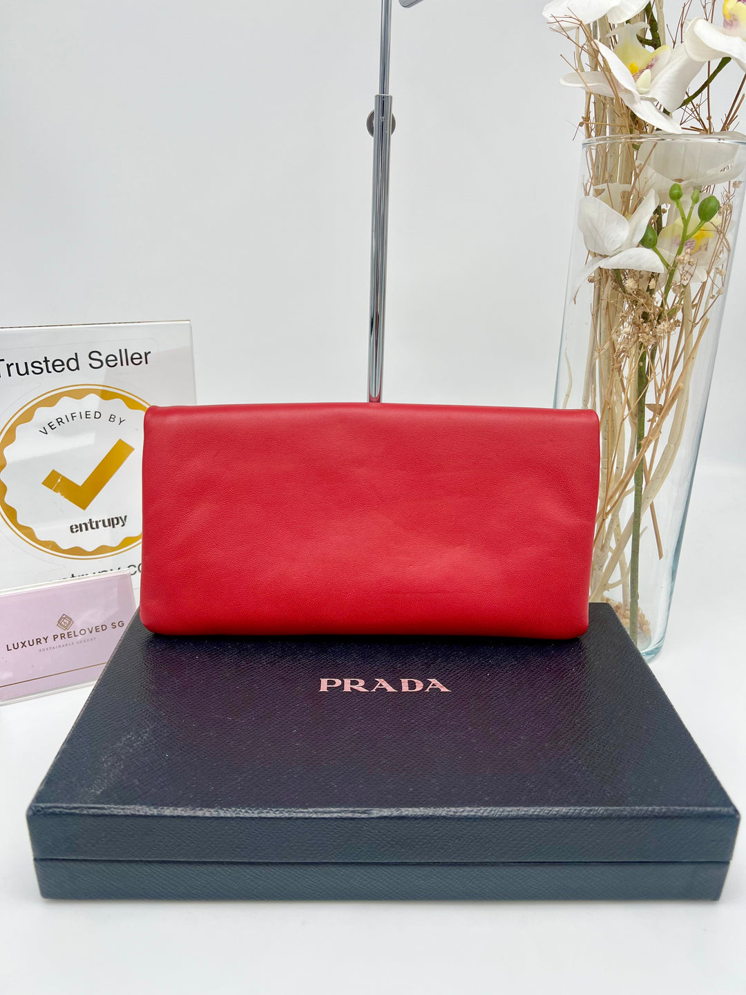 PRADA  CLUTCH LEATHER