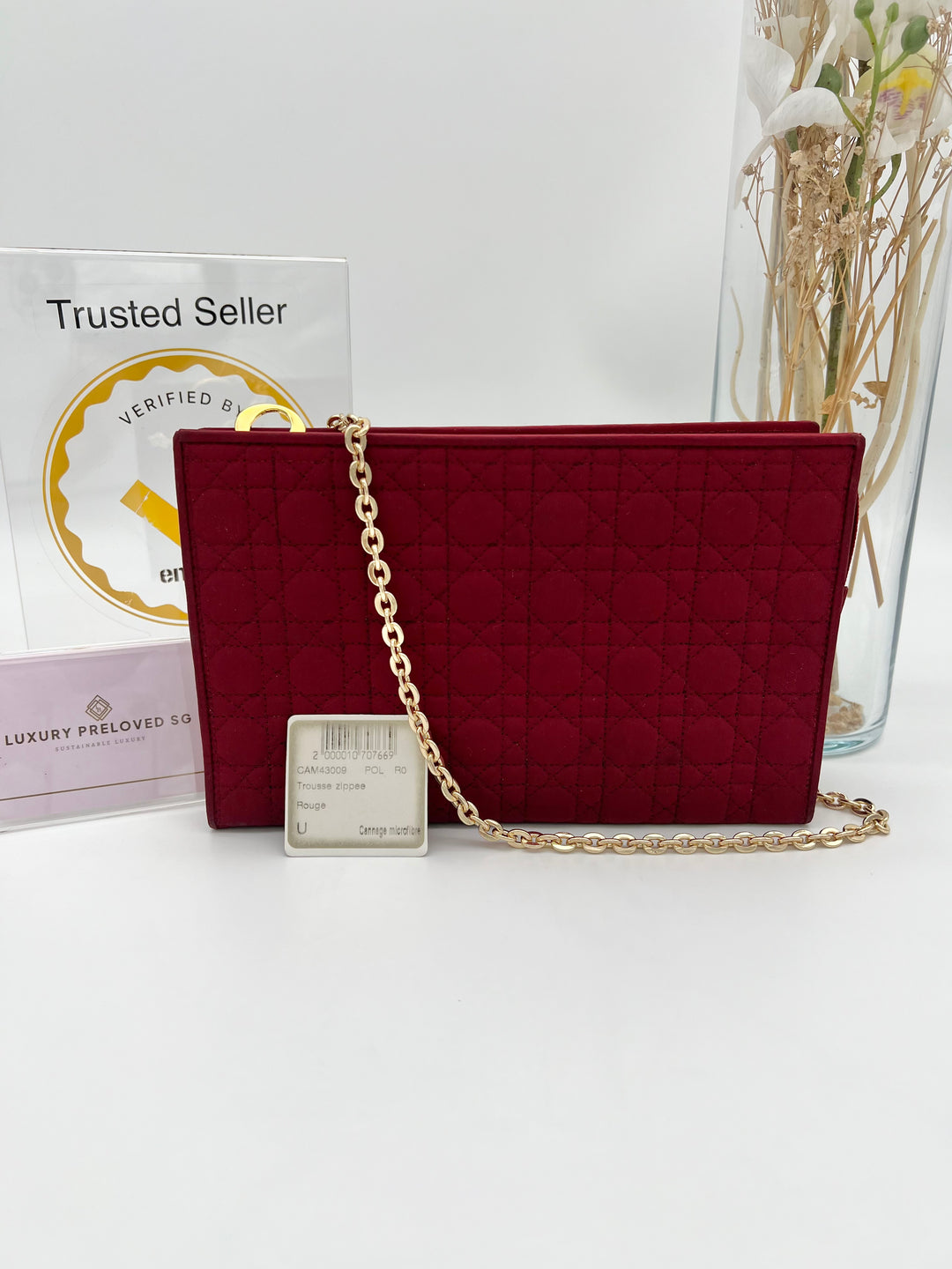 CHRISTIAN DIOR VINTAGE CANNAGE POUCH