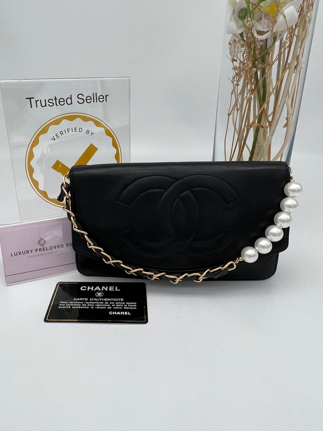 CHANEL LAMBSKIN TIMELESS CLUTCH