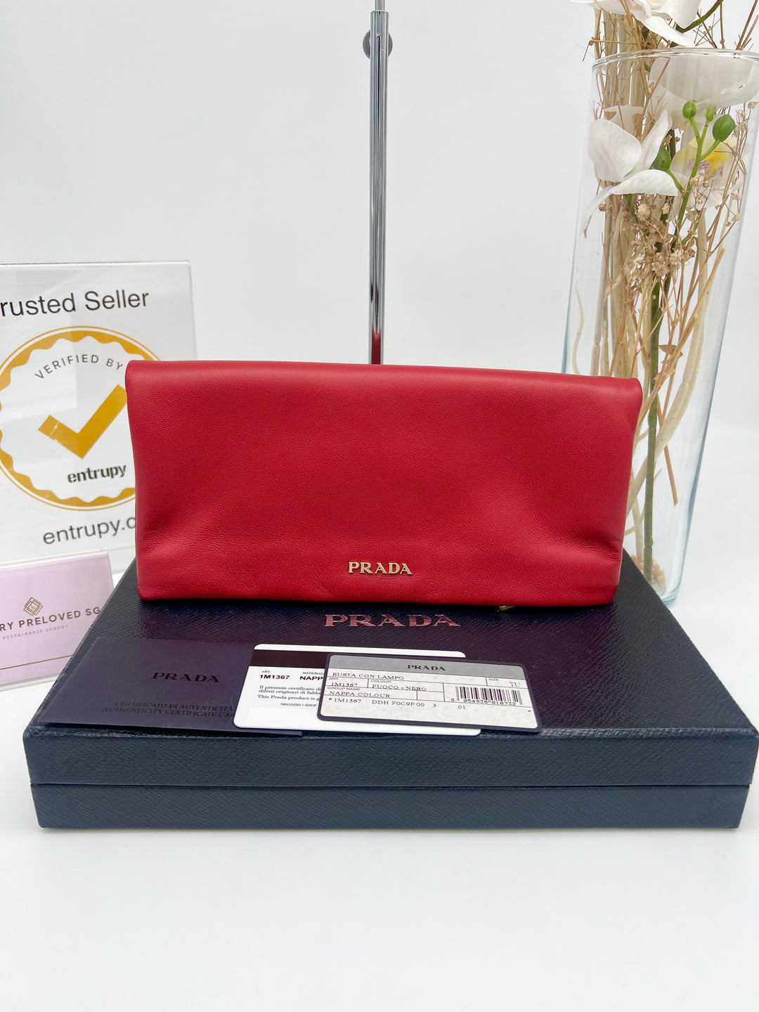 PRADA  CLUTCH LEATHER