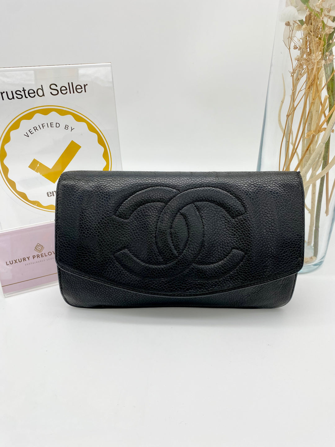 CHANEL CAVIAR TIMELESS CLUTCH ( no holo )