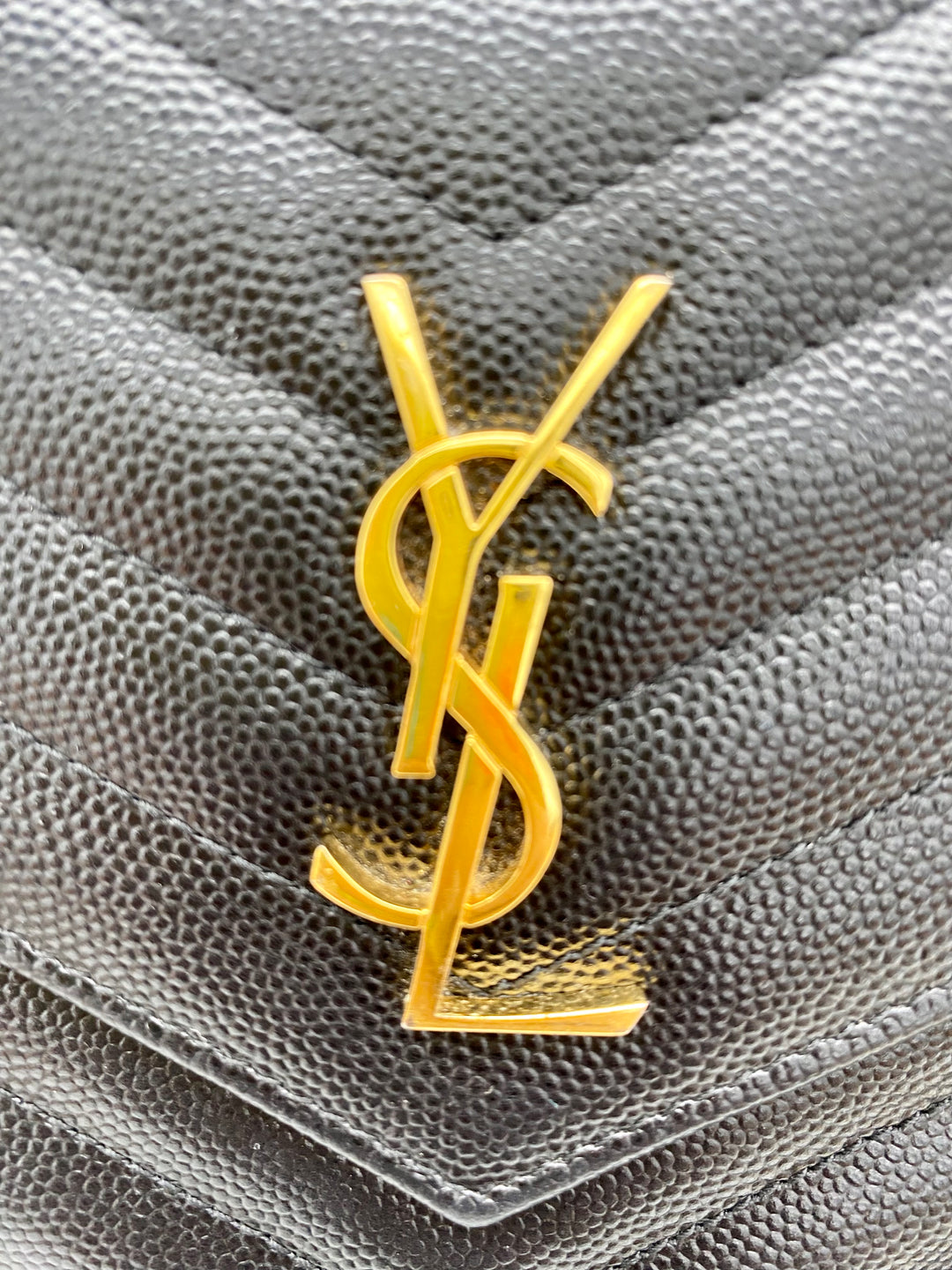 YVES SAINT LAURENT MONOGRAM ENVELOPE IN CHAIN