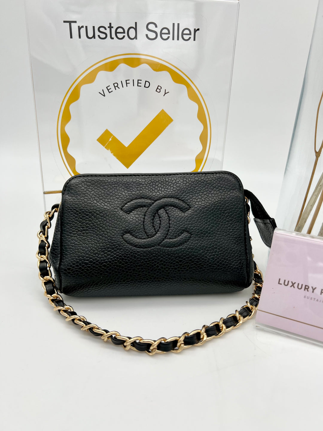 Chanel vintage pouch sale