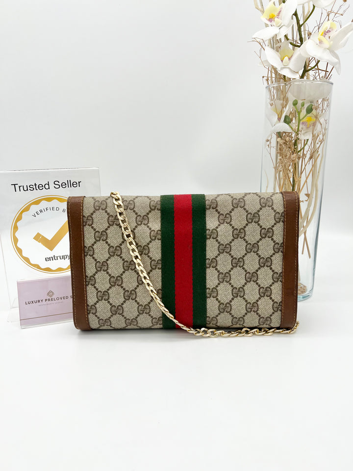 GUCCI VINTAGE OPHIDIA CLUTCH