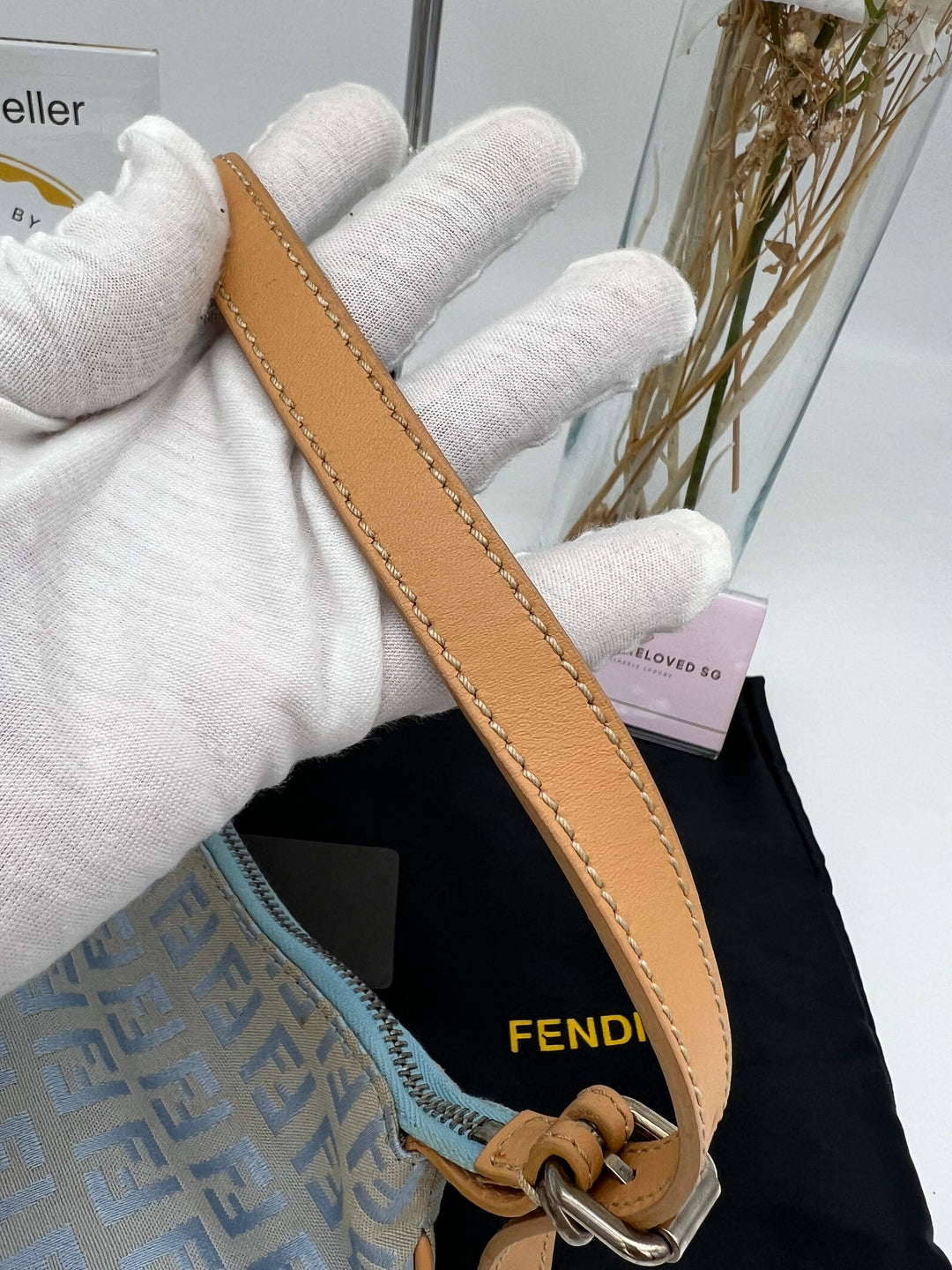 FENDI ZUCCA SADDLE BAG